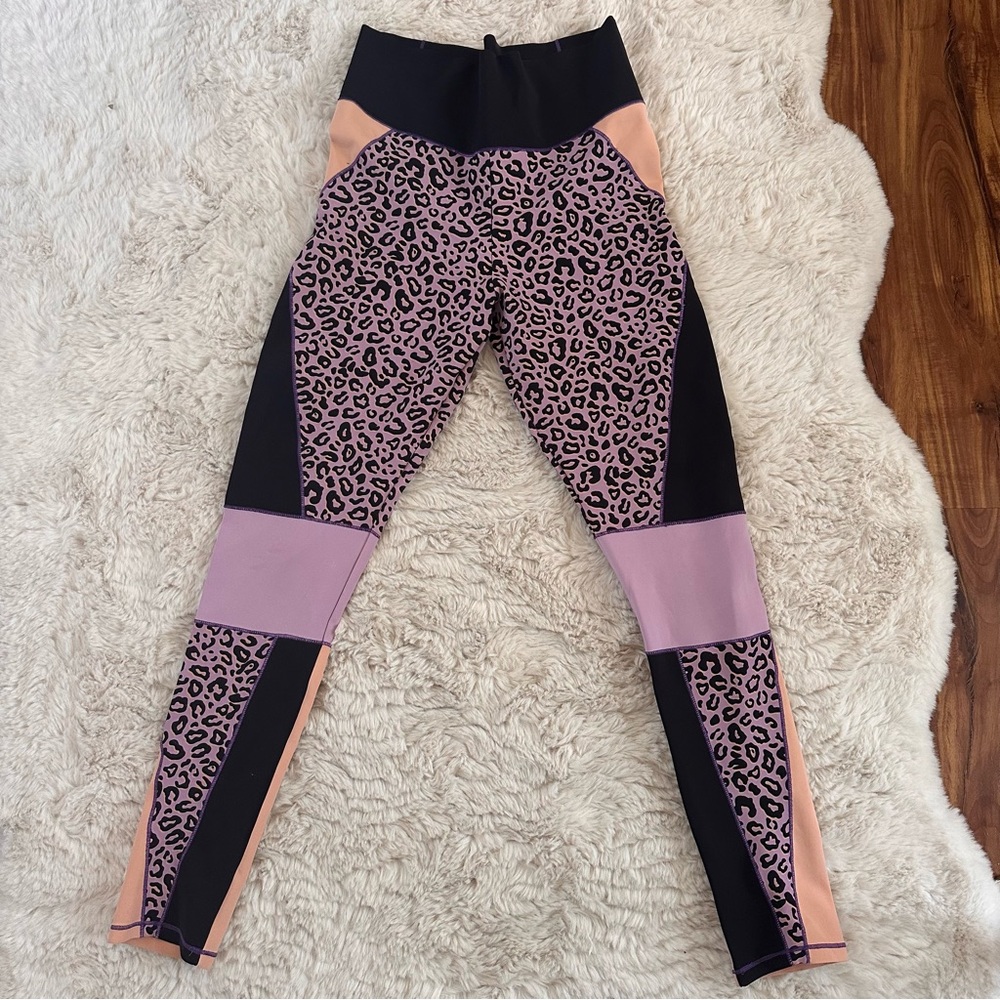 Redemption Athletix Leopard Print Colorblock Leggings